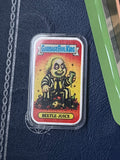 RARE Garbage Pail Kids Beetlejuice 1oz Silver Bar - Low Serial 7 of 10 - Custom Art
