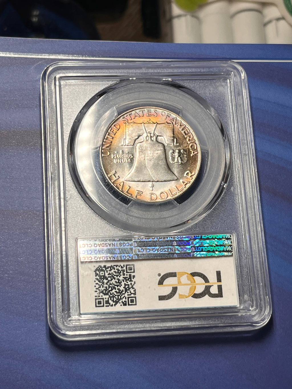 Toned 1954 MS64 CAC Benjamin Franklin Half Dollar