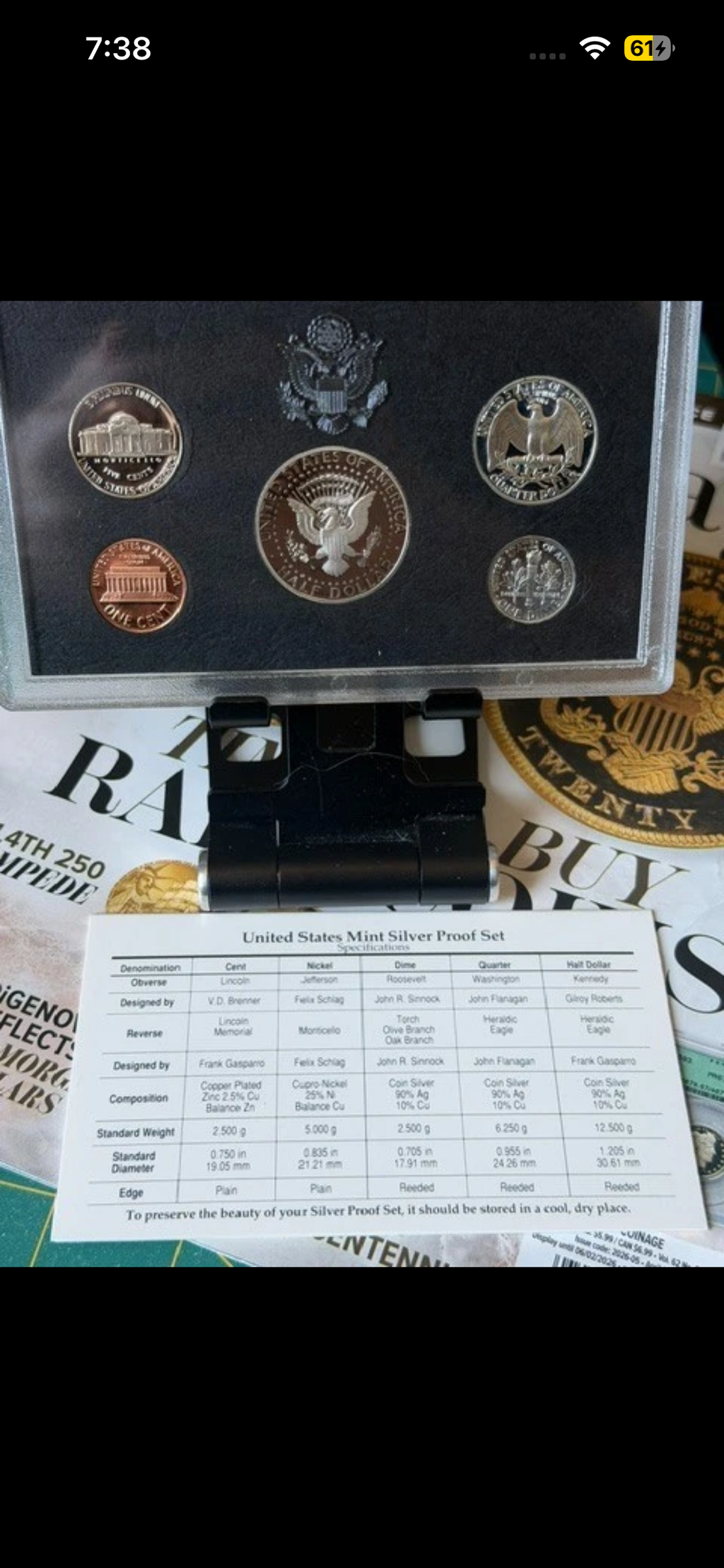 1995 Silver Proof Set
