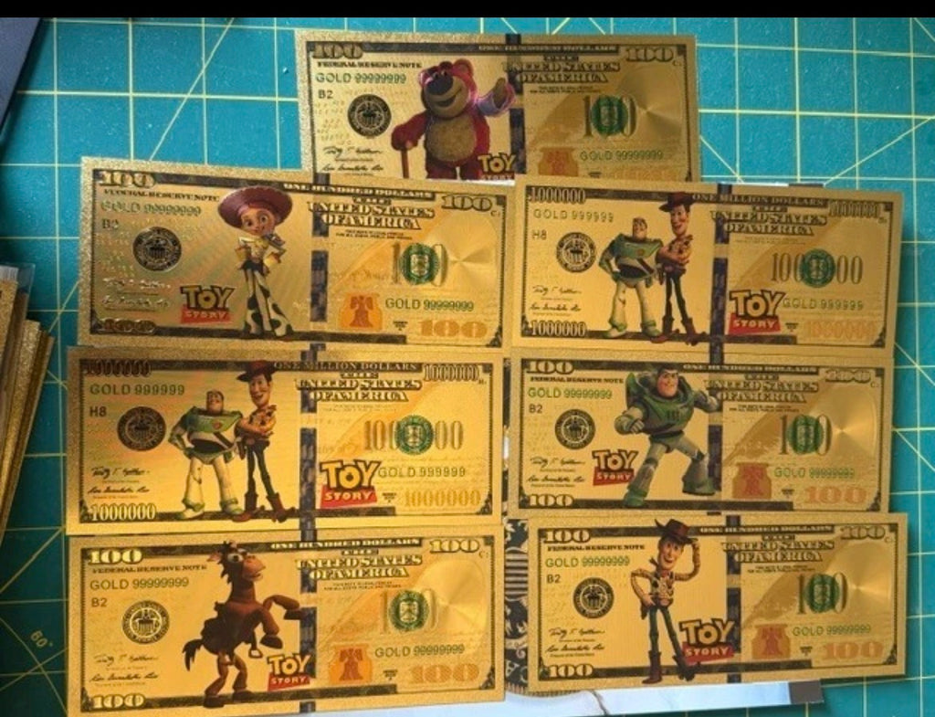 Toy Story Collectable Gold Foil Set