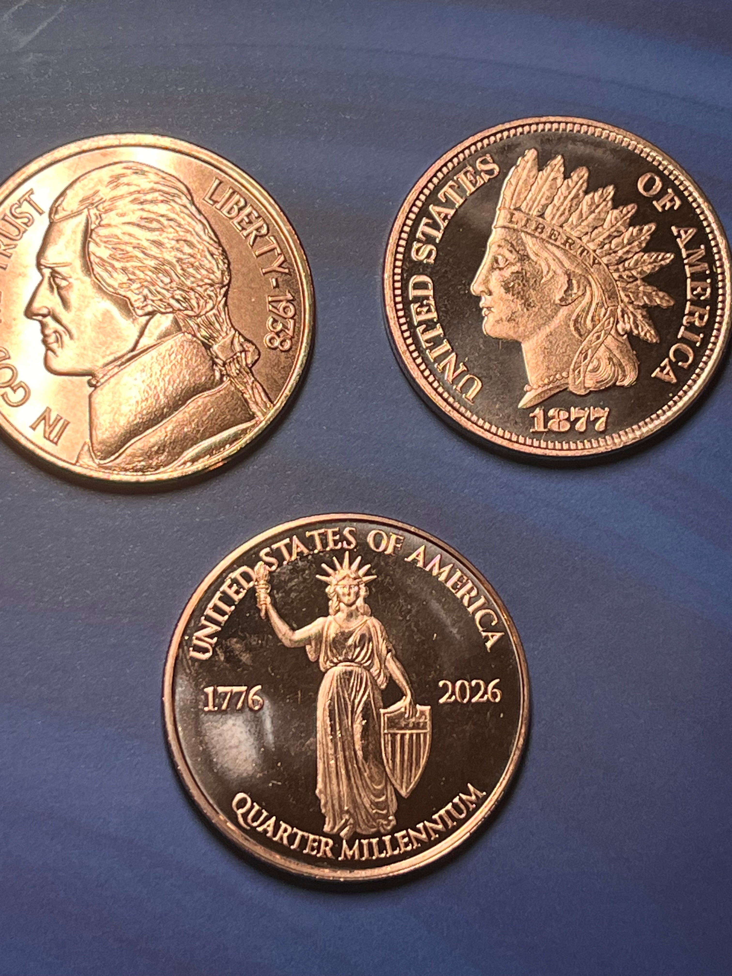 Random 1 oz copper round