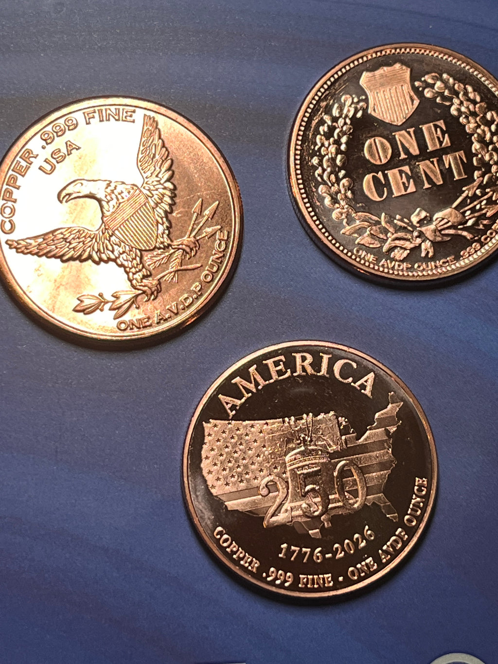 Random 1 oz copper round