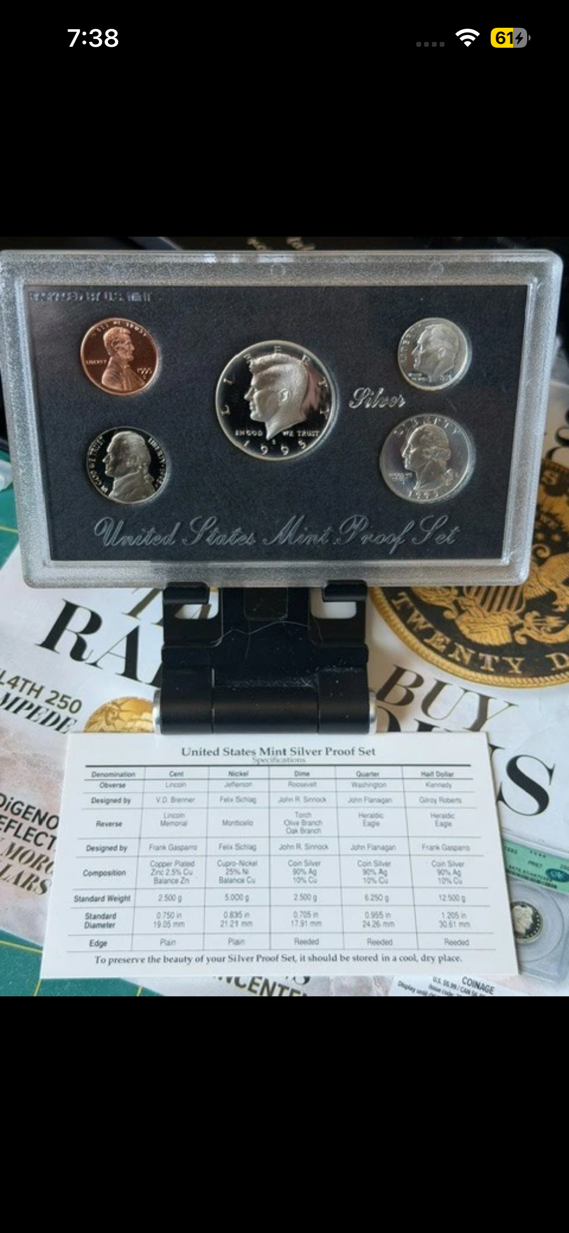 1995 Silver Proof Set