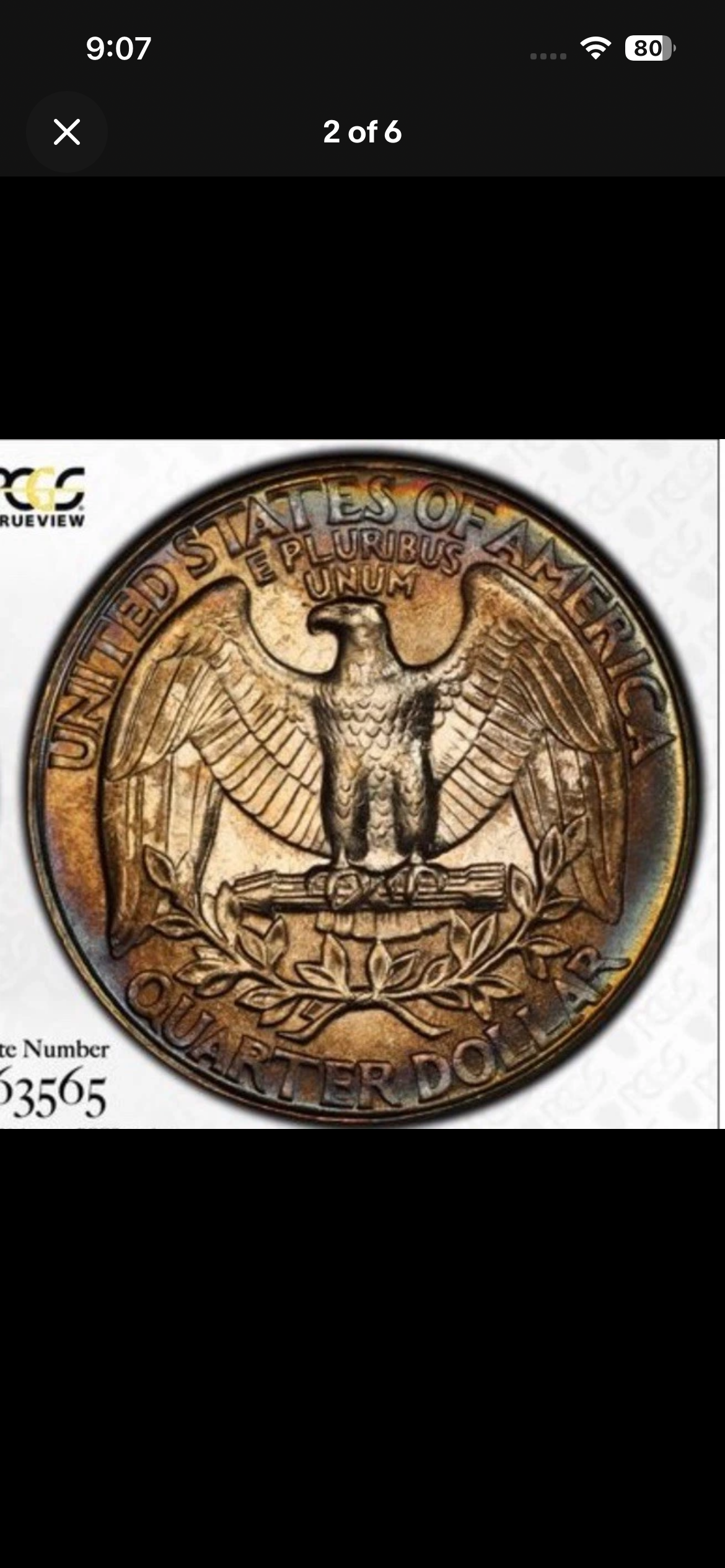 1996-P Washington Quarter – PCGS Graded MS Mint State – Beautiful Natural Toning