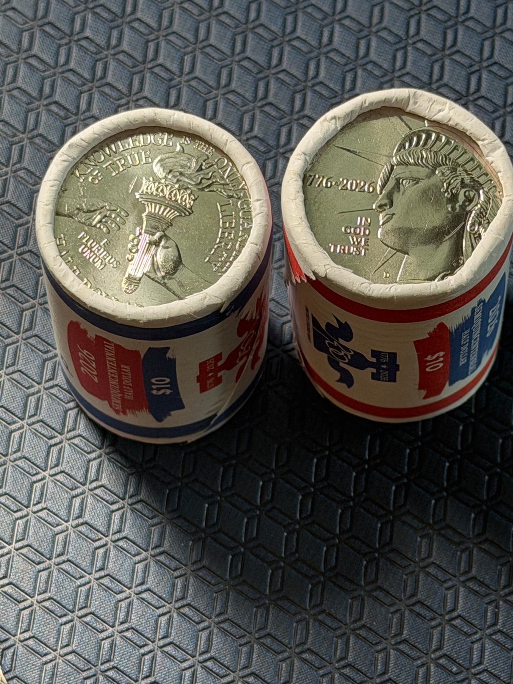 026 Semiquincentennial Half Dollar 2-Roll Set (P & D) – "Enduring Liberty" America 250th Anniversary – Original US Mint Wrapped