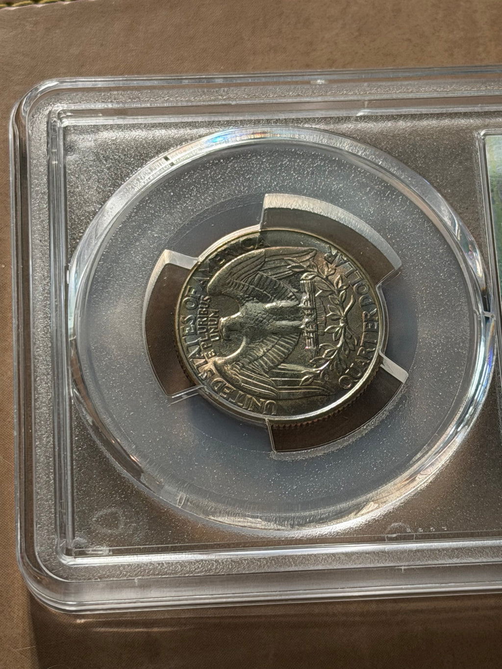 1996-P Washington Quarter – PCGS Graded MS Mint State – Beautiful Natural Toning